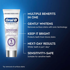 Oral-B Pro-3D White Clinical Intensive Whitening Toothpaste Radiant White 75ml