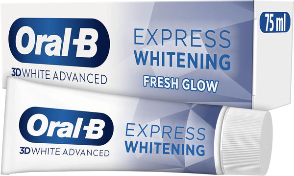 Oral-B 3D White Advanced Express Whitening Toothpaste Fresh Glow 75ml