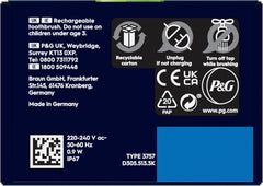 Oral-B Pro Junior Electric Toothbrush, 1 Green Handle, 1 Toothbrush Head, Designed by Braun, for Ages 6+