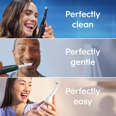 Oral-B iO2 Electric Toothbrush, 1 Gentle Care Toothbrush Head, 1 Travel Case, 1 Travel Refill Holder, Oral B Toothbrush Adults (Night Black)