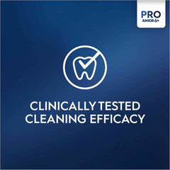 Oral-B Pro Junior Electric Toothbrush, 1 Green Handle, 1 Toothbrush Head, Designed by Braun, for Ages 6+