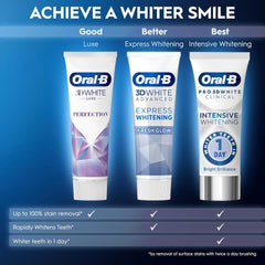 Oral-B 3D White Advanced Express Whitening Glossy White Toothpaste 75ml