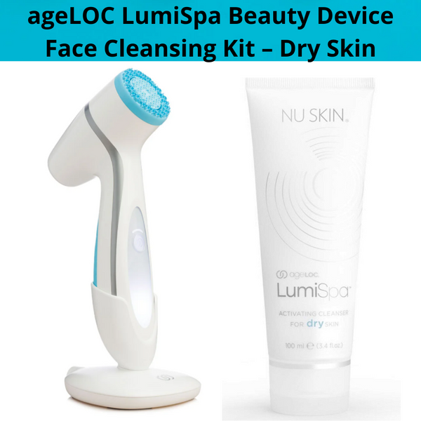 NUSKIN ageLOC LumiSpa Device Skincare Kit With Activating Cleanser DRY CLEANSER